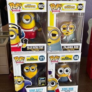 Funko Pop Minions Collection - Red, Yellow, Blue